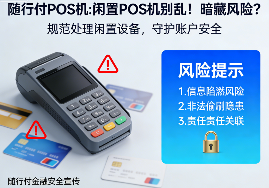 随行付POS机:闲置POS机别乱！暗藏风险？